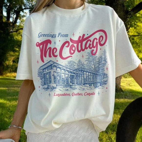 Heated Rivalry Coming To The Cottage Romance Hockey Gildan Tee - Picture 1 of 2